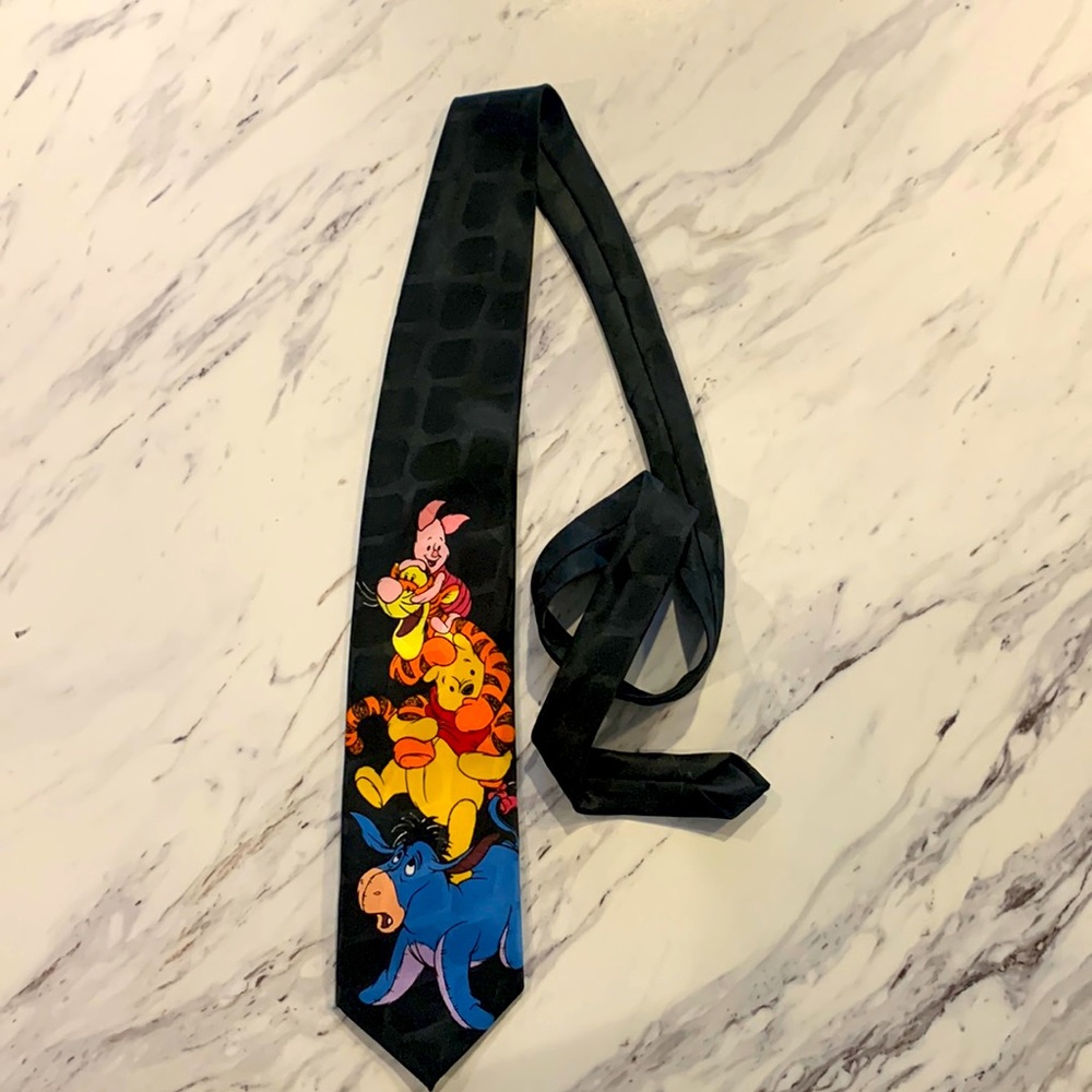 Disney Pooh piglet and Eeyore mens tie
